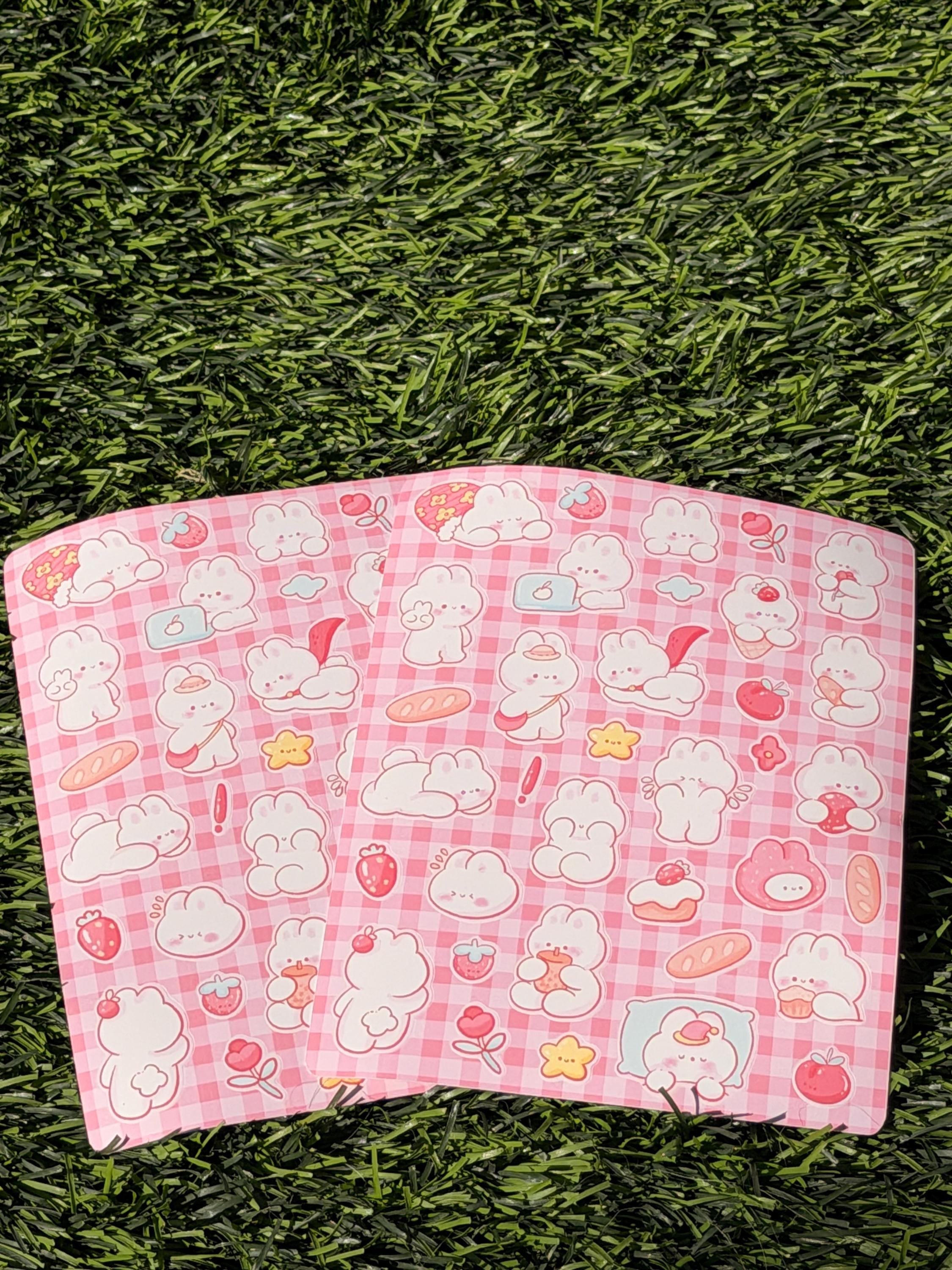 Bun Bun Happy Moments | Scrapbooking | Sticker Sheet | Kiss Cut