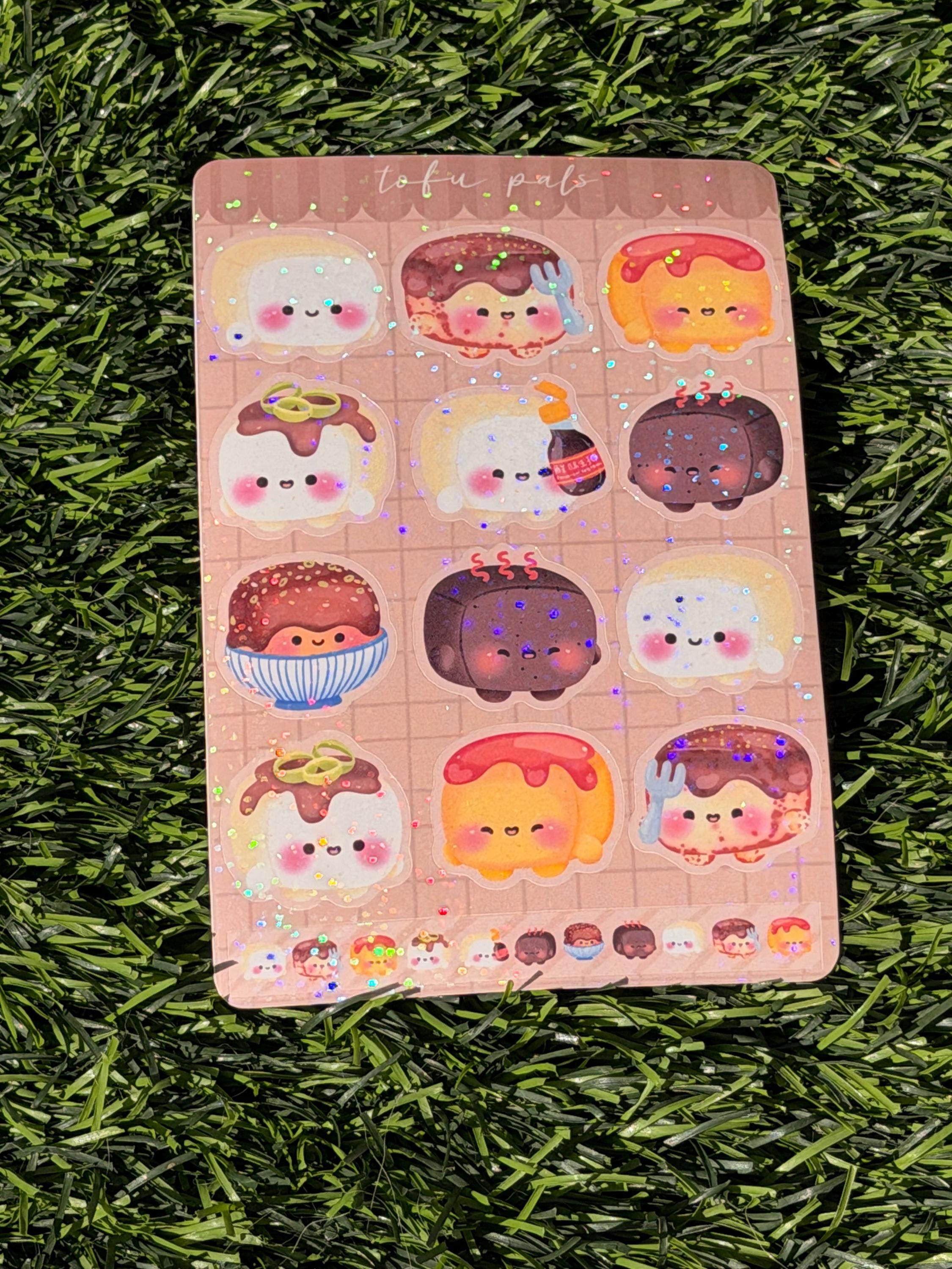 Tofu Pals | Scrapbooking | Planner | Sticker Sheet | Kiss Cut