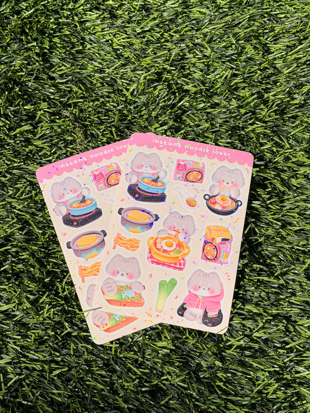 Amante de los fideos instantáneos | Scrapbooking | Agenda | Hoja de pegatinas | Troquelado individual