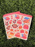 Puesto de Takoyaki | Scrapbooking | Agenda | Hoja de pegatinas | Troquelado