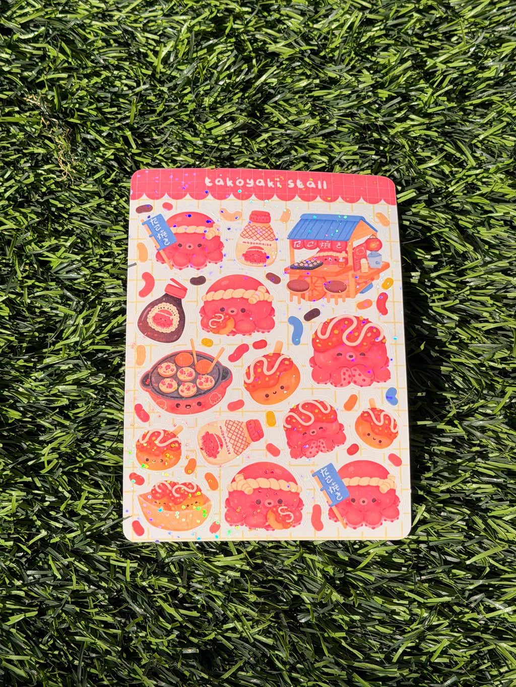 Puesto de Takoyaki | Scrapbooking | Agenda | Hoja de pegatinas | Troquelado