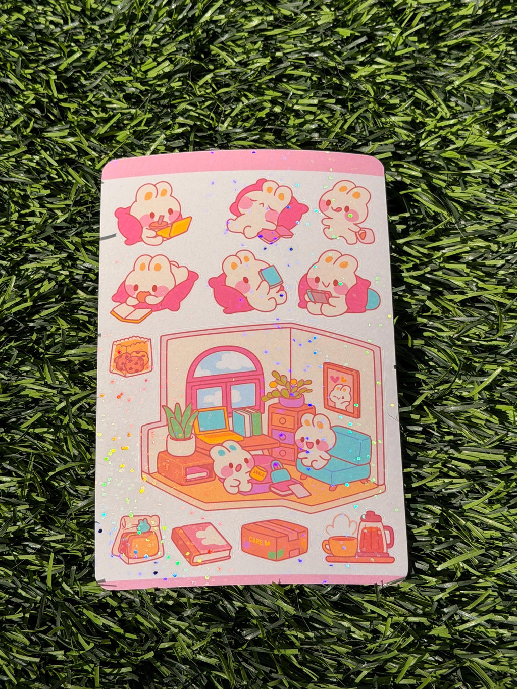 Momentos Acogedores de Bun Bun | Scrapbooking | Hoja de Stickers | Troquelado