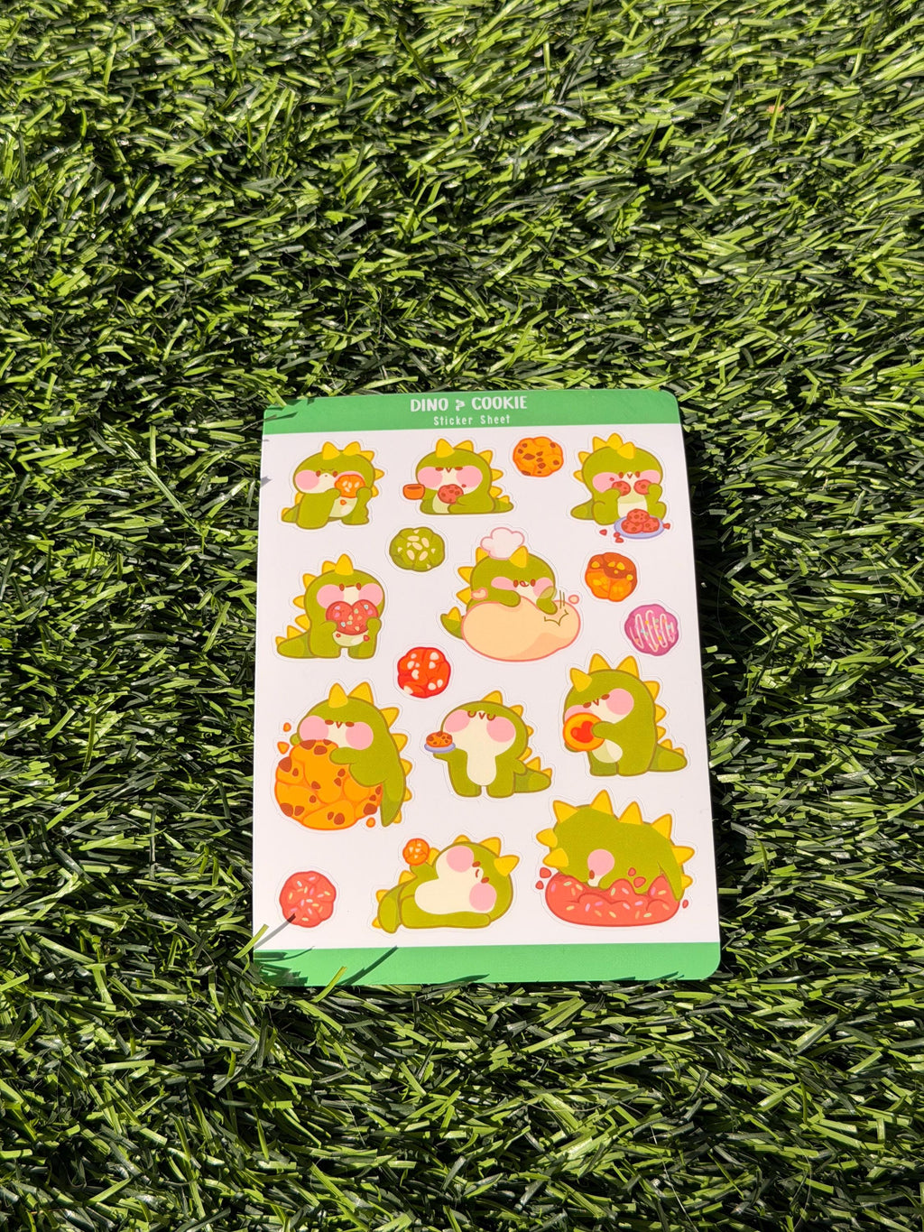 Dino & Cookie | Scrapbooking | Stickerbogen | Kiss Cut