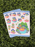 Hexen Froschteich | Scrapbooking | Stickerbogen | Konturschnitt