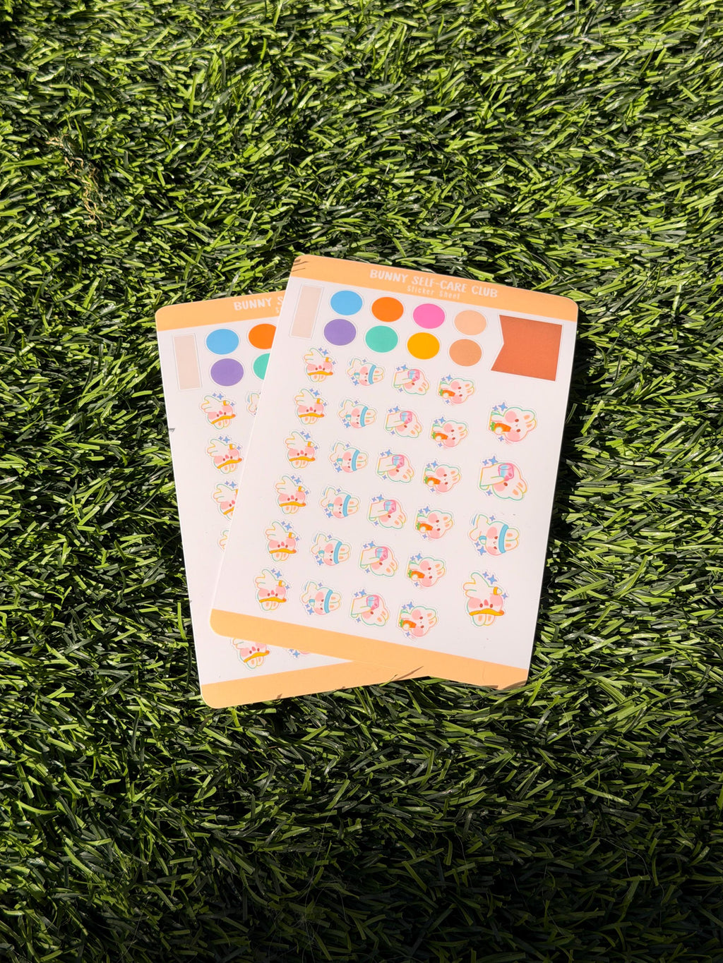 Bunny Self-Care Club | Scrapbooking | Stickerbogen | Konturschnitt