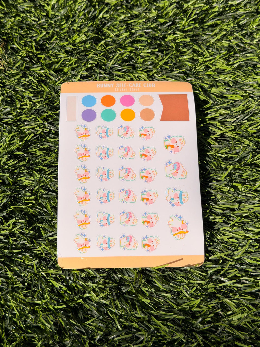 Bunny Self-Care Club | Scrapbooking | Stickerbogen | Konturschnitt