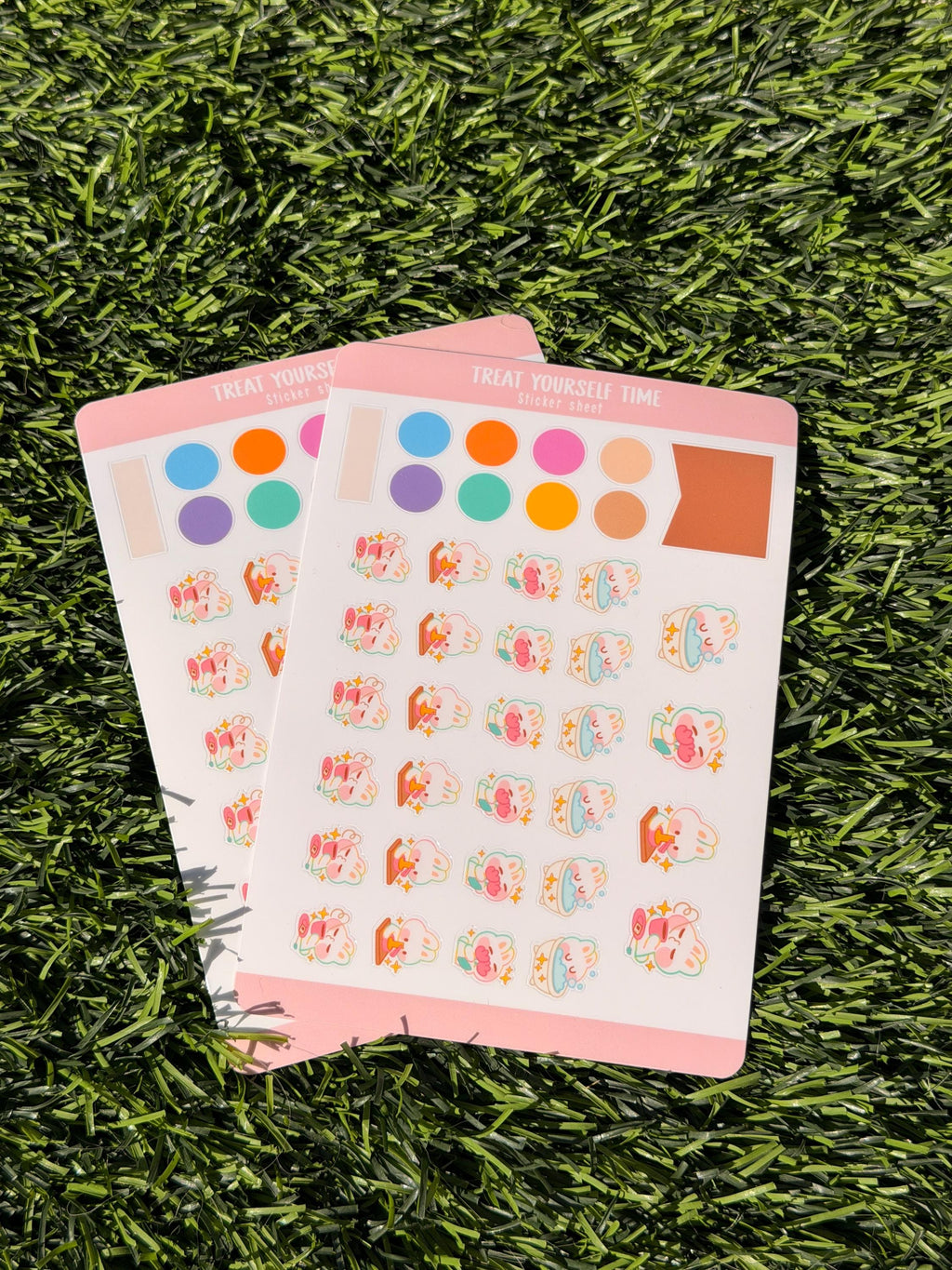 Treat Yourself Time | Scrapbooking | Sticker Sheet | Kiss Cut
