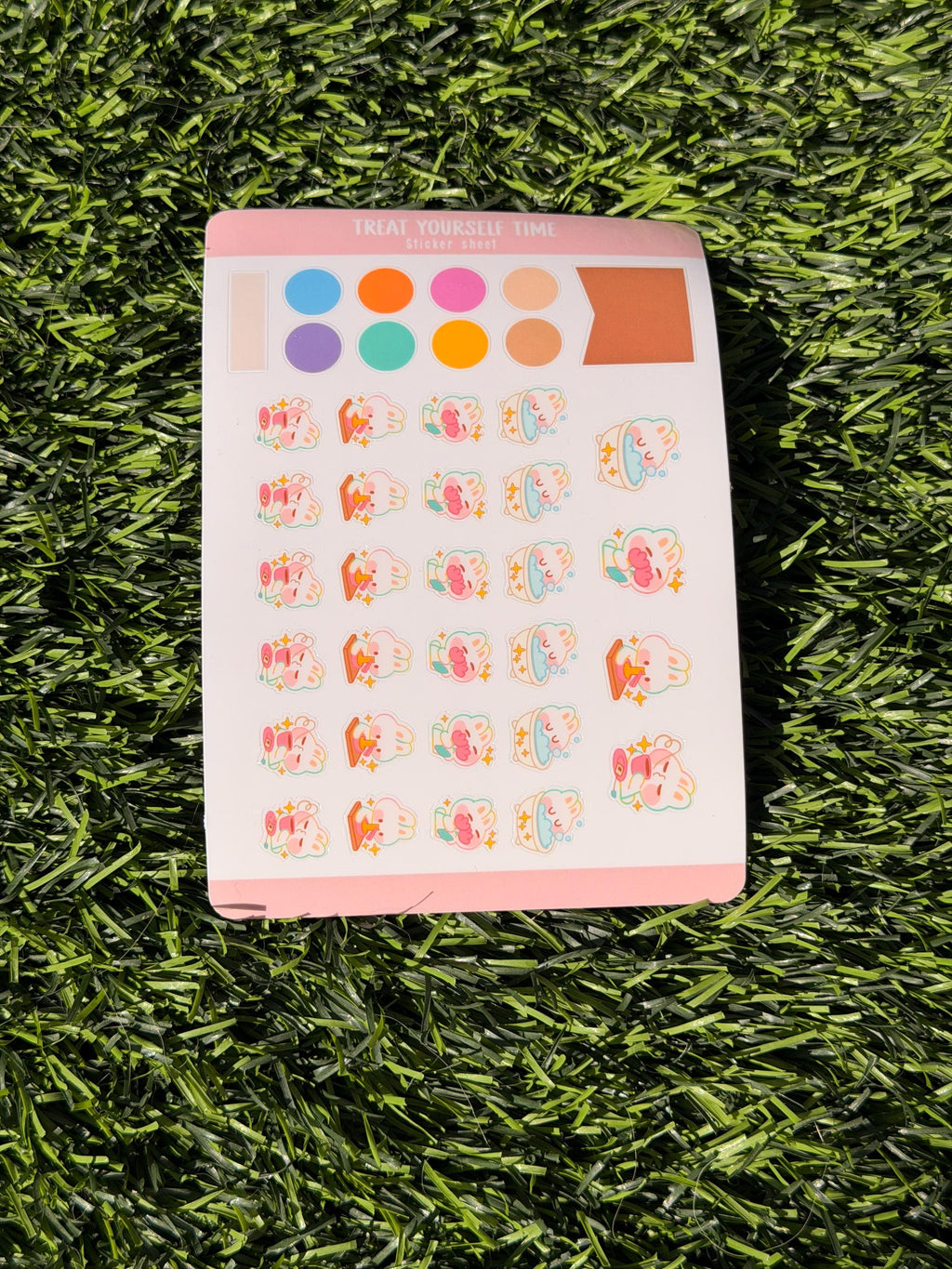 Treat Yourself Time | Scrapbooking | Sticker Sheet | Kiss Cut