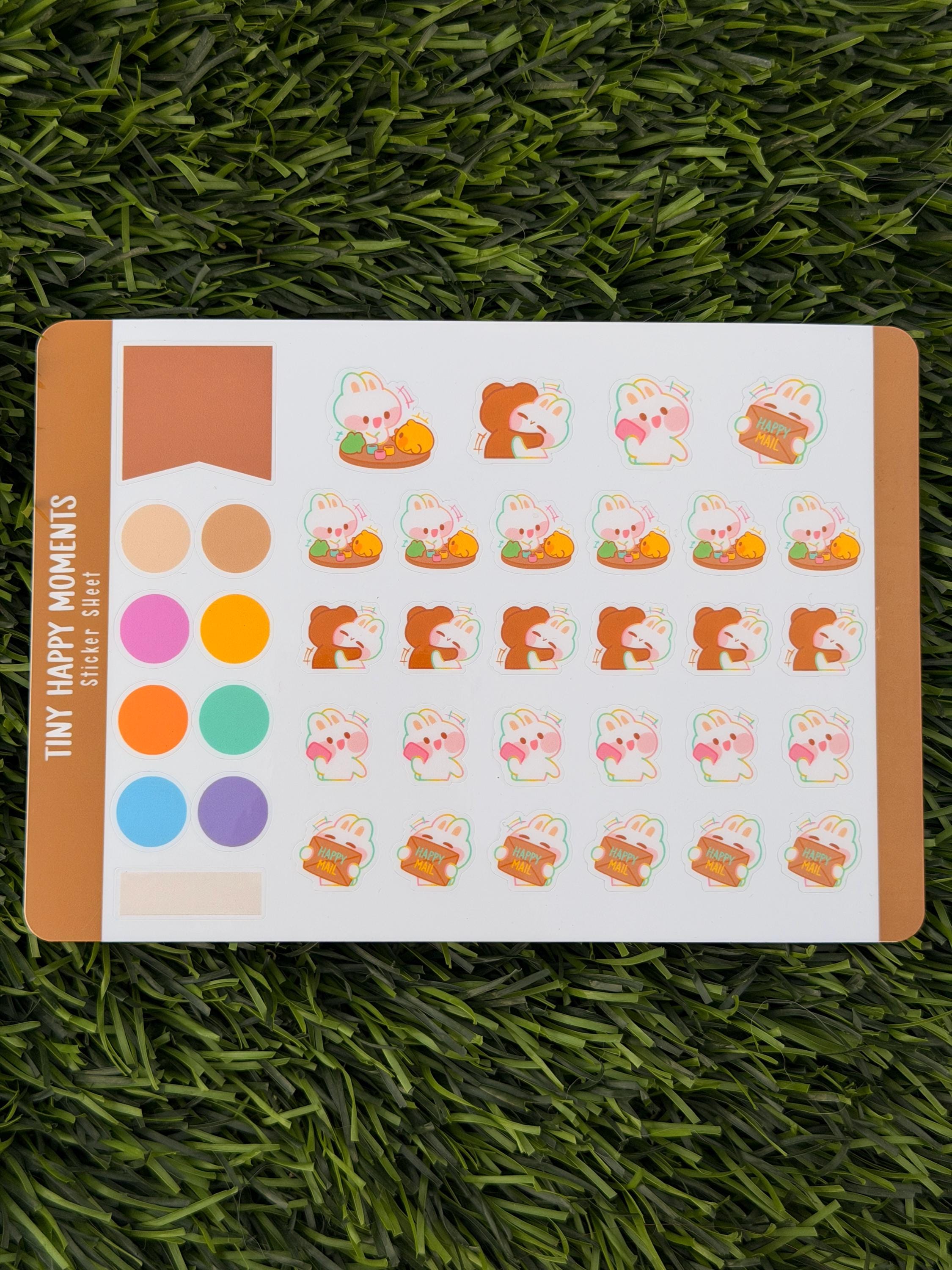Kleine Glücksmomente | Scrapbooking | Stickerbogen | Konturschnitt