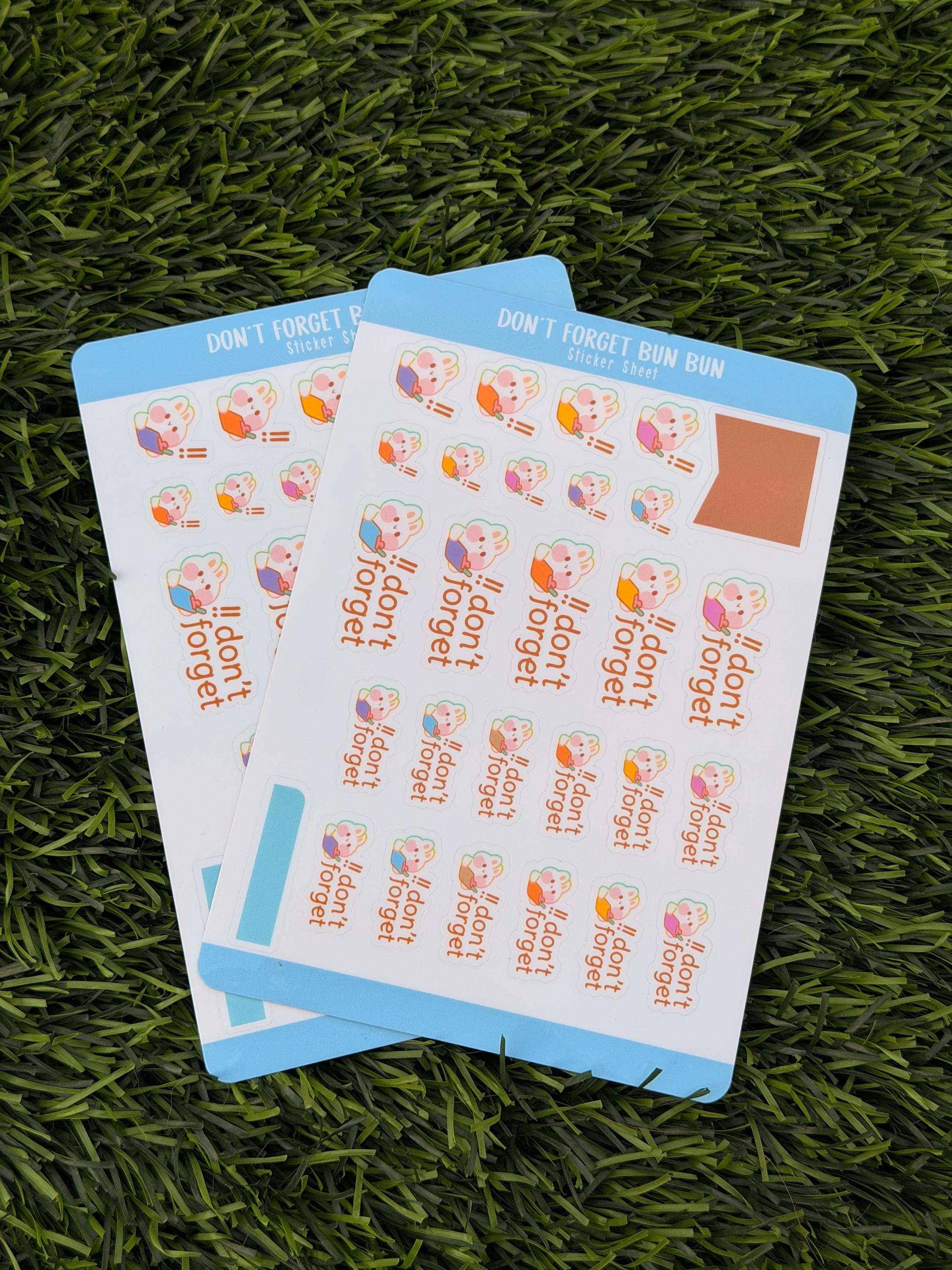 Don't Forget Bun Bun | Scrapbooking | Stickerbogen | Kiss Cut