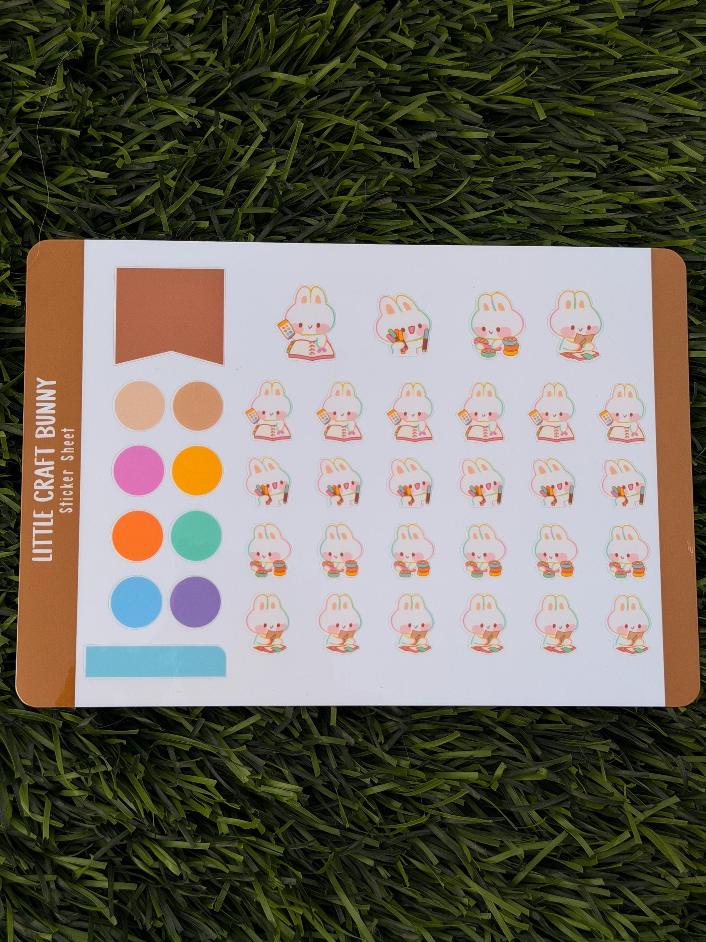 Kleiner Bastel-Hase | Scrapbooking | Stickerbogen | Kiss Cut
