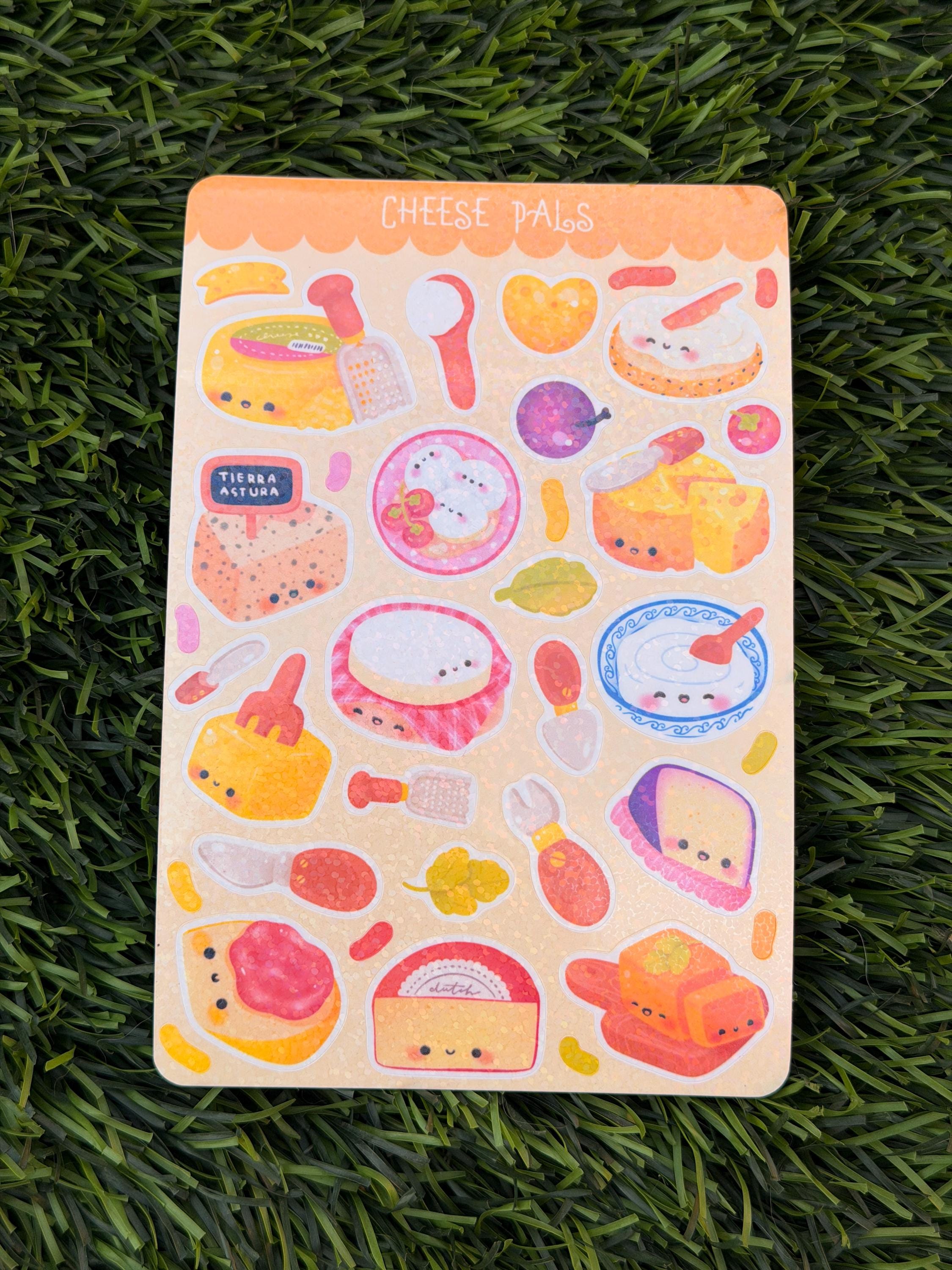 Cheese Pals | Scrapbooking | Planner | Sticker Sheet | Kiss Cut