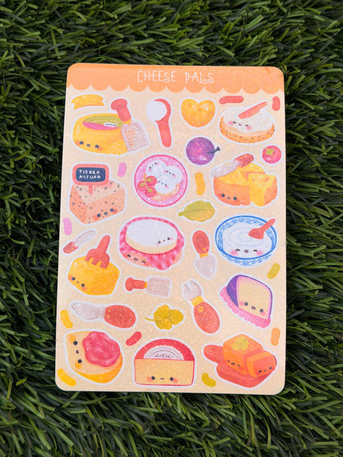 Cheese Pals | Scrapbooking | Planner | Sticker Sheet | Kiss Cut