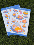Ruhige Campingmomente | Scrapbooking | Stickerbogen | Kiss Cut