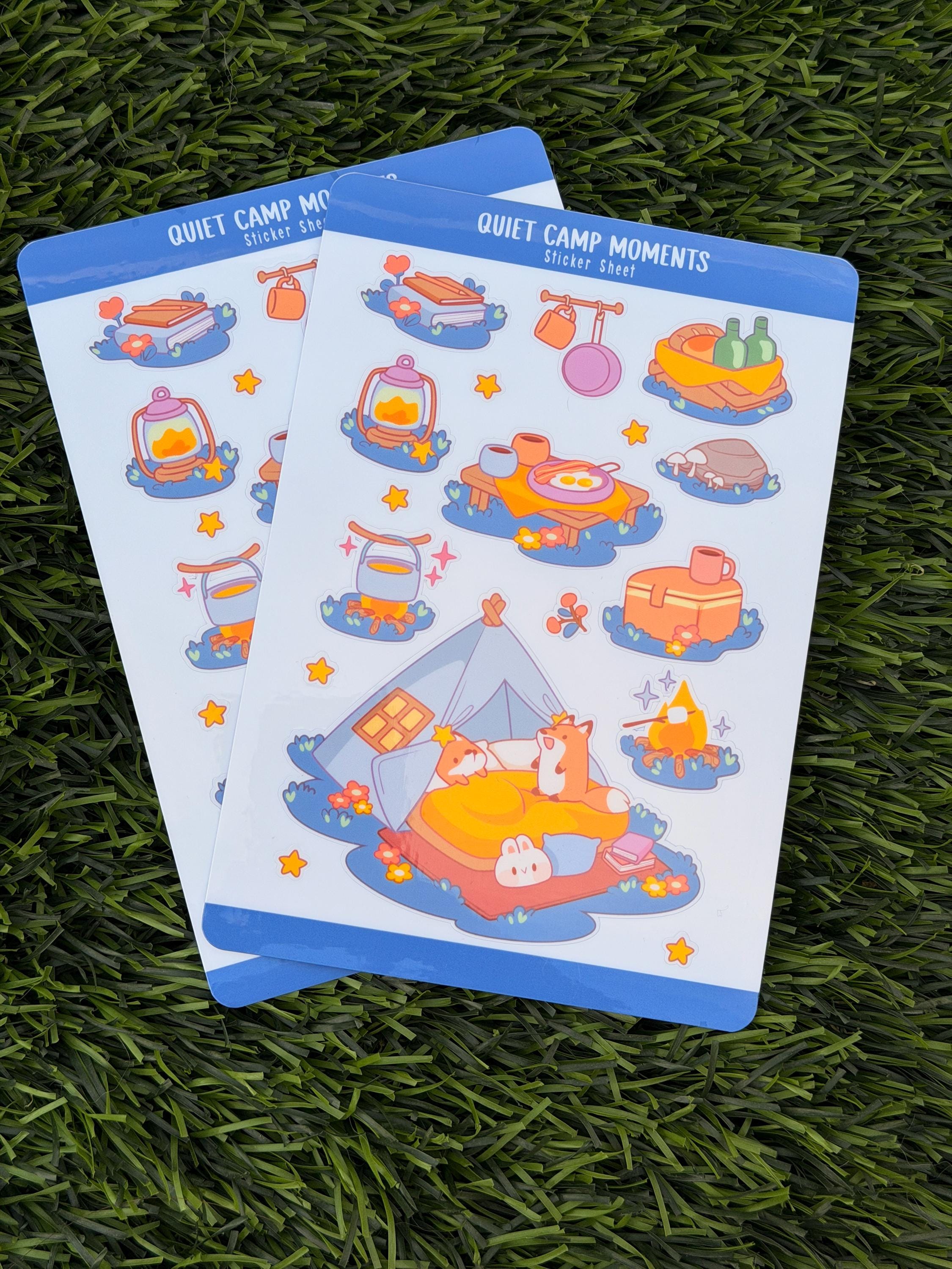 Ruhige Campingmomente | Scrapbooking | Stickerbogen | Kiss Cut