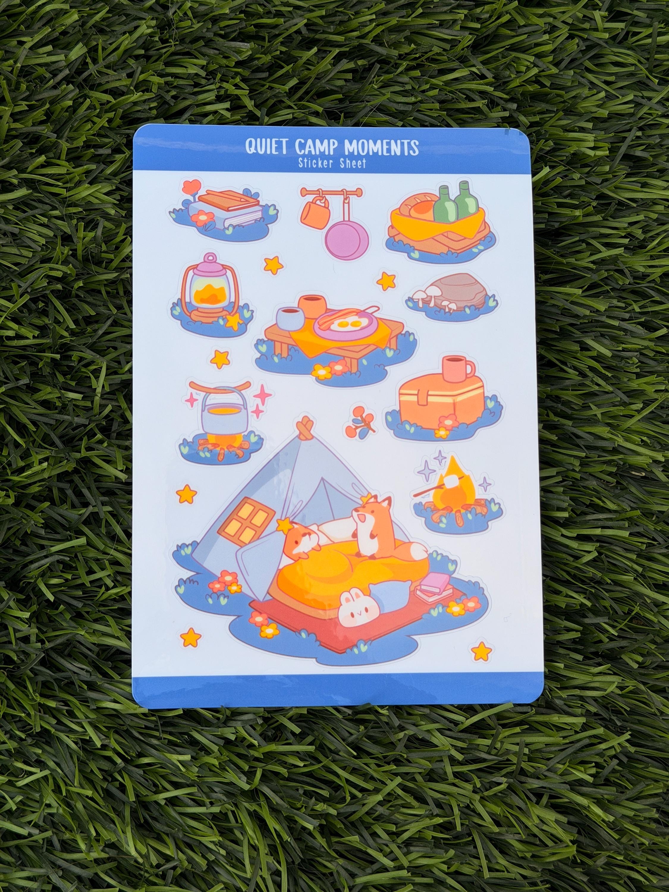 Ruhige Campingmomente | Scrapbooking | Stickerbogen | Kiss Cut
