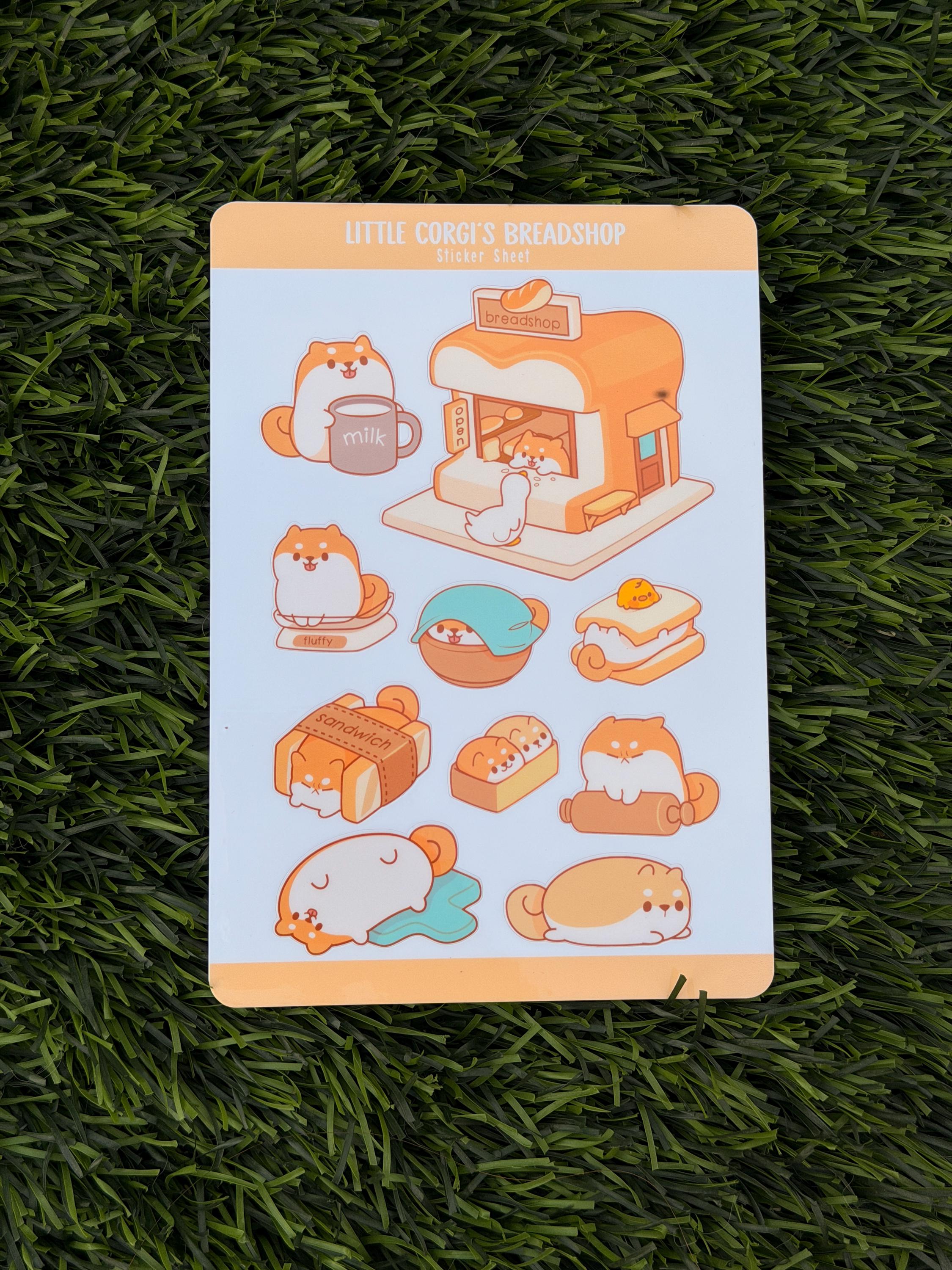 Little Corgi's  BreadShop | Scrapbooking | Sticker Sheet | Kiss Cut