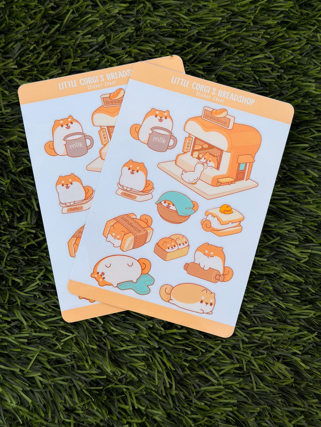 Little Corgi's  BreadShop | Scrapbooking | Sticker Sheet | Kiss Cut