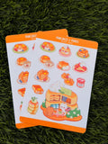 Pancakes & Purrs | Scrapbooking | Sticker Sheet | Kiss Cut