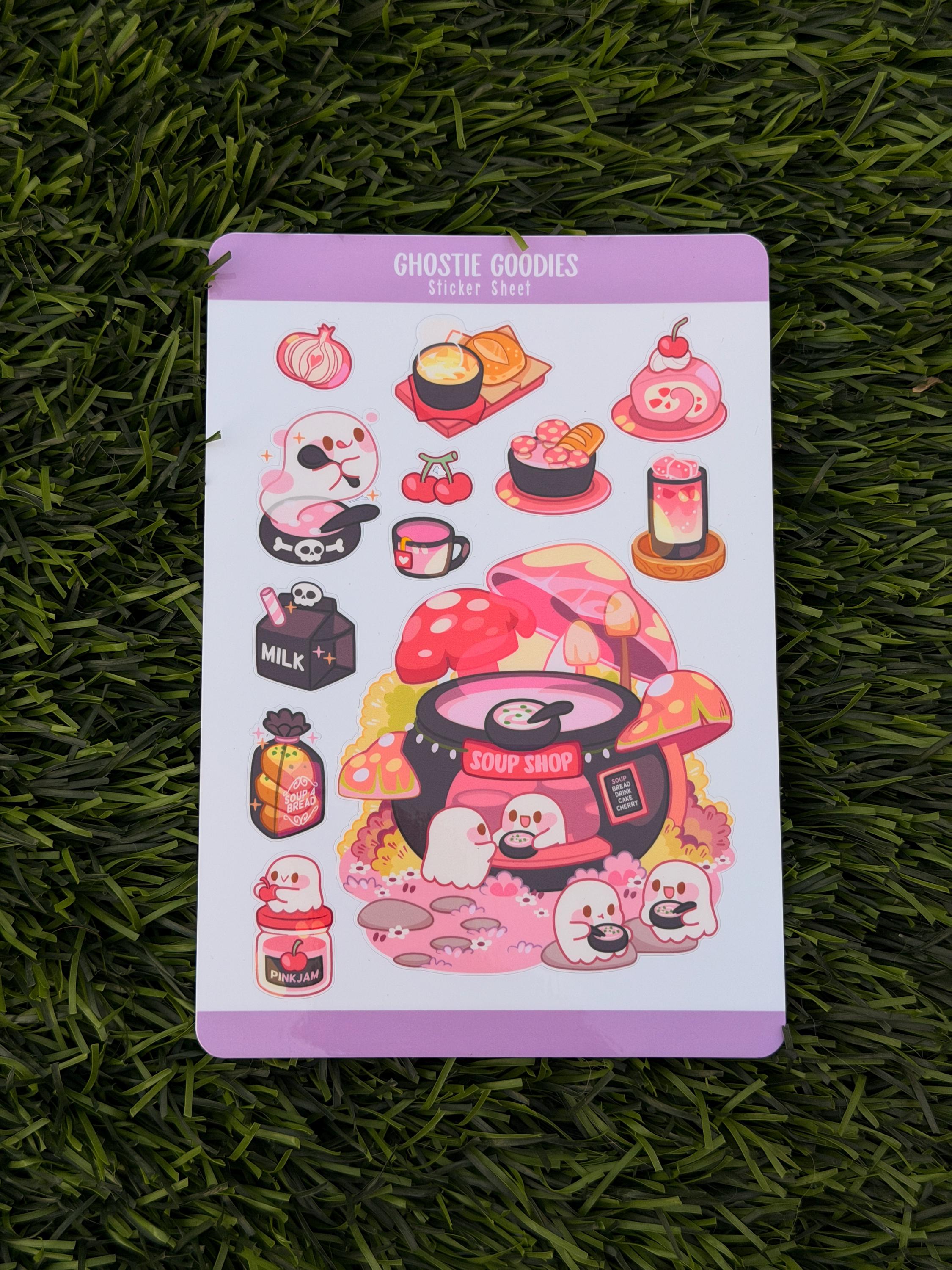 Ghostie Goodies | Scrapbooking | Sticker Sheet | Kiss Cut