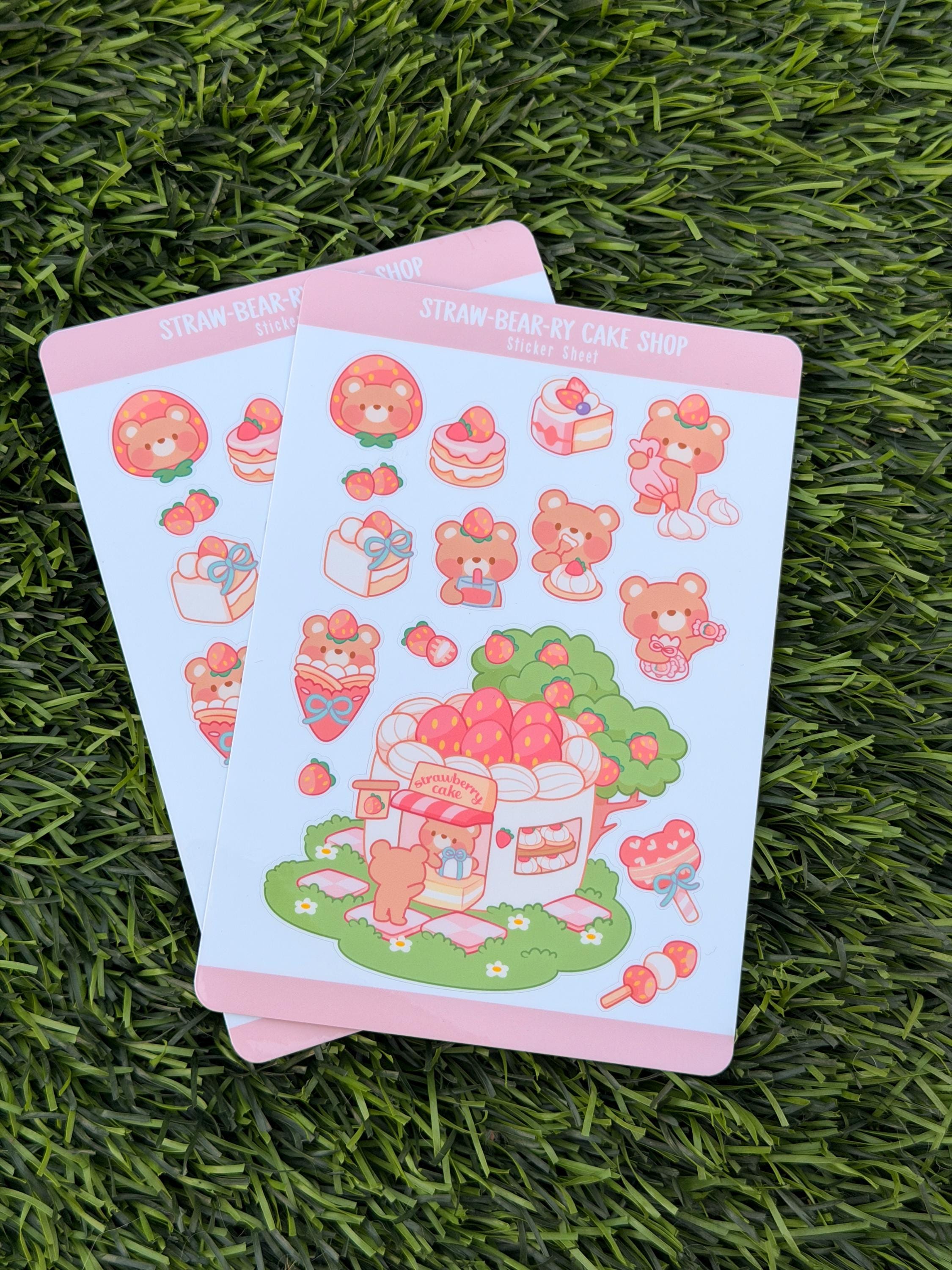Straw-Bear-Ry Cake Shop | Scrapbooking | Stickerbogen | Kiss Cut