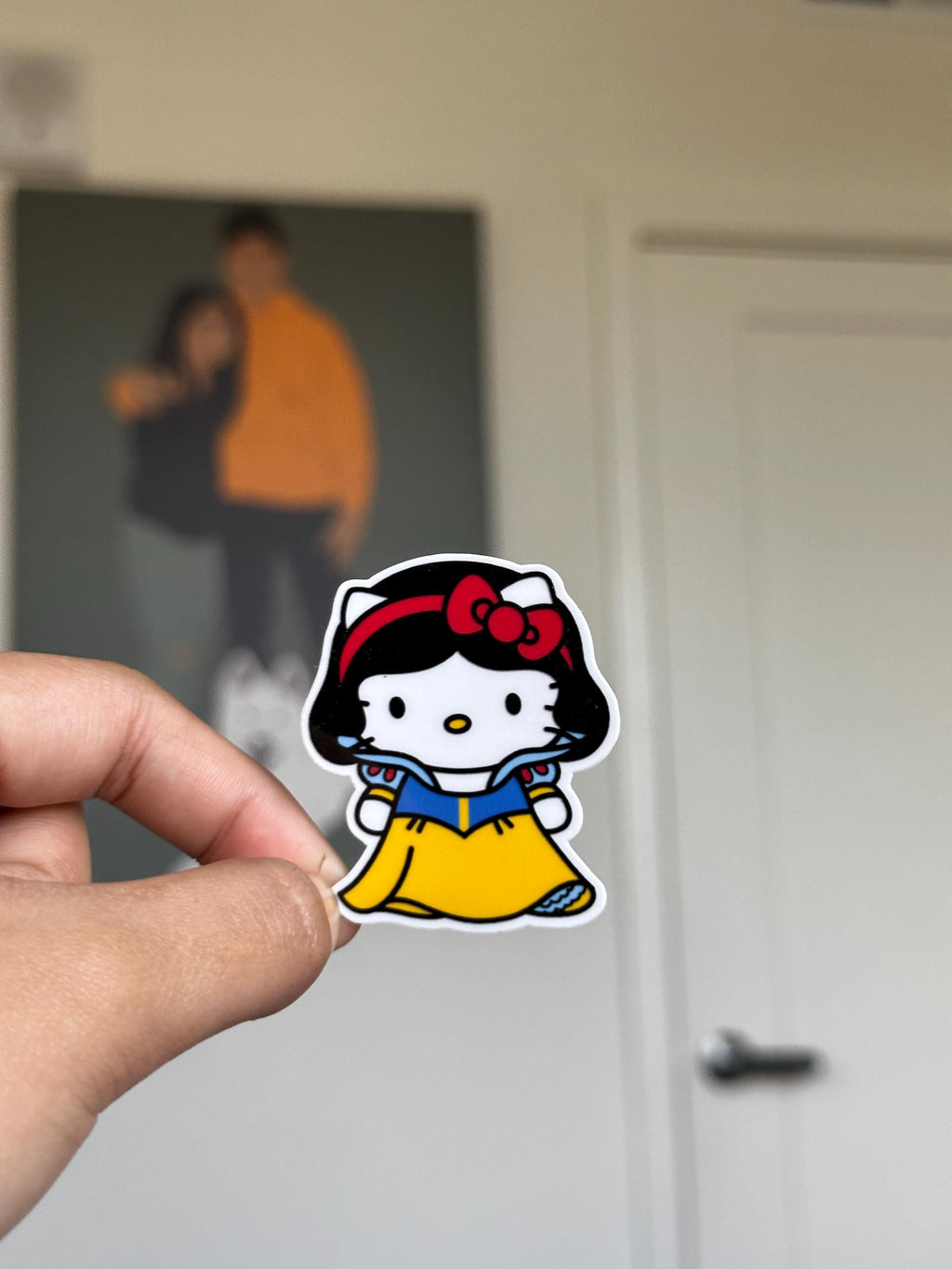 Hello Kitty Prinzessinnen-Sticker-Pack | Kawaii Sanrio Sticker | 15 gestanzte Sticker | Süße holografische matte glänzende | Laptop-Aufkleber