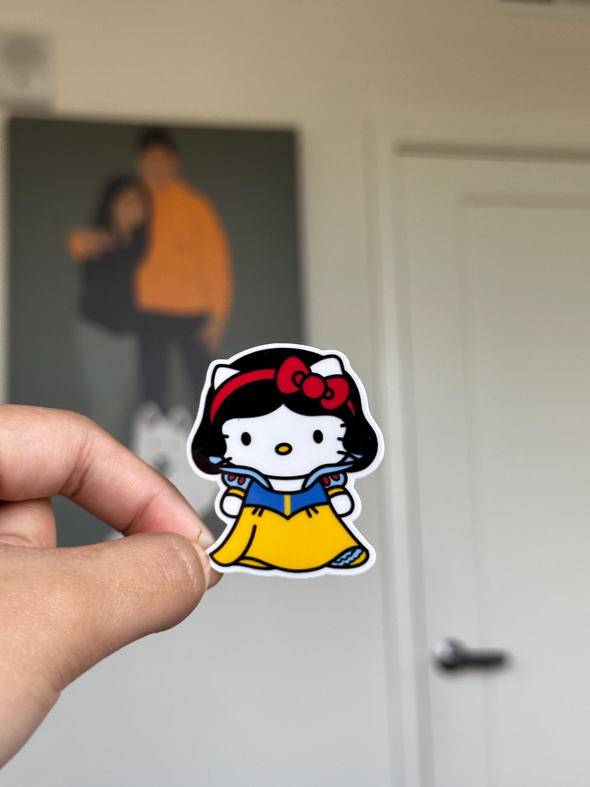 Hello Kitty Prinzessinnen-Sticker-Pack | Kawaii Sanrio Sticker | 15 gestanzte Sticker | Süße holografische matte glänzende | Laptop-Aufkleber