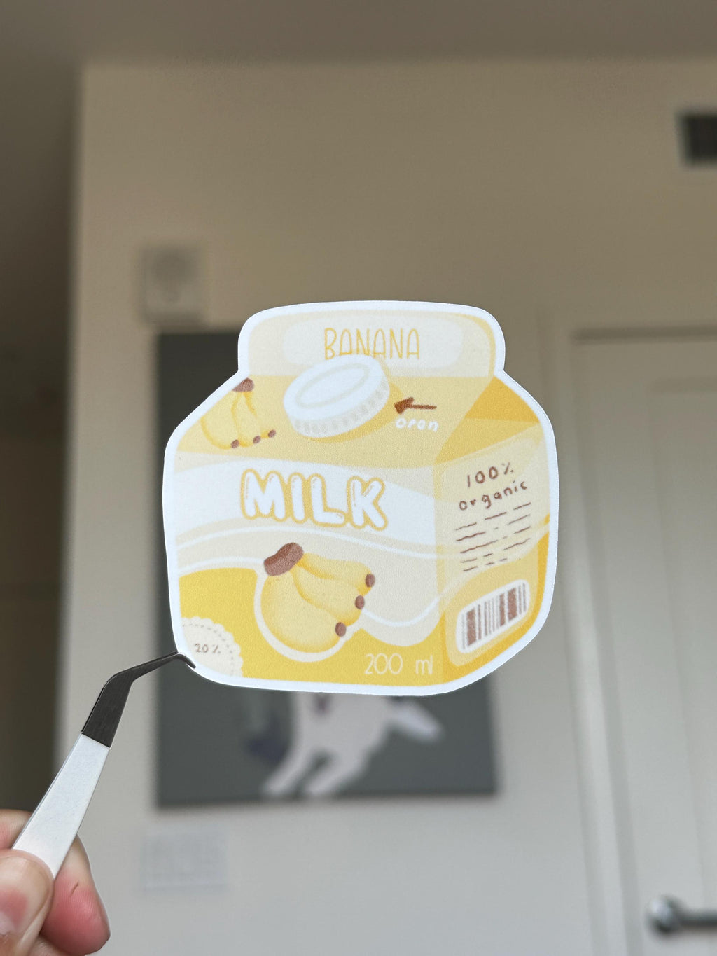 Carton Milk | Kawaii | Die Cut Sticker