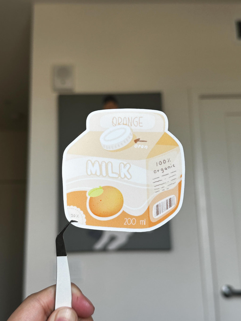 Carton Milk | Kawaii | Die Cut Sticker