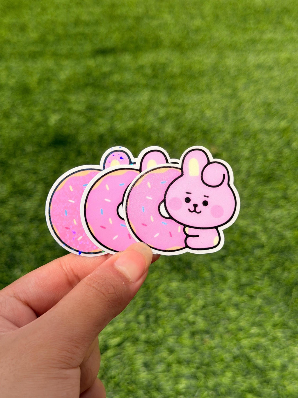 Kpop Snacks Sticker Pack | BT21 Inspired Characters | 7pcs Die Cut Vinyl Waterproof Stickers