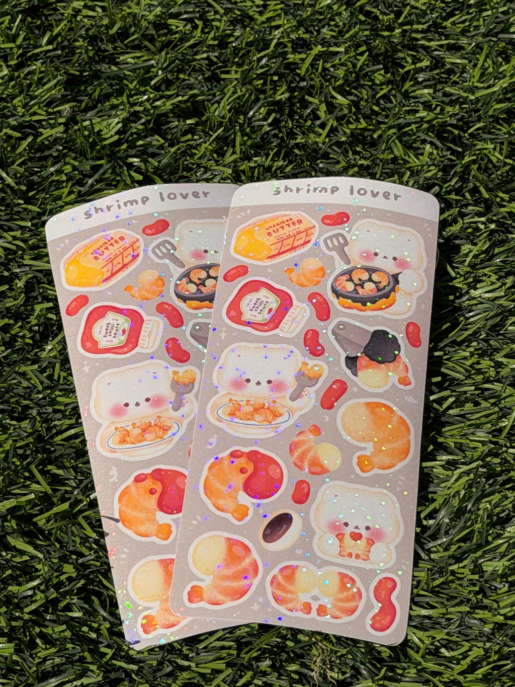 Garnelenliebhaber | Scrapbooking | Stickerbogen | Kiss Cut