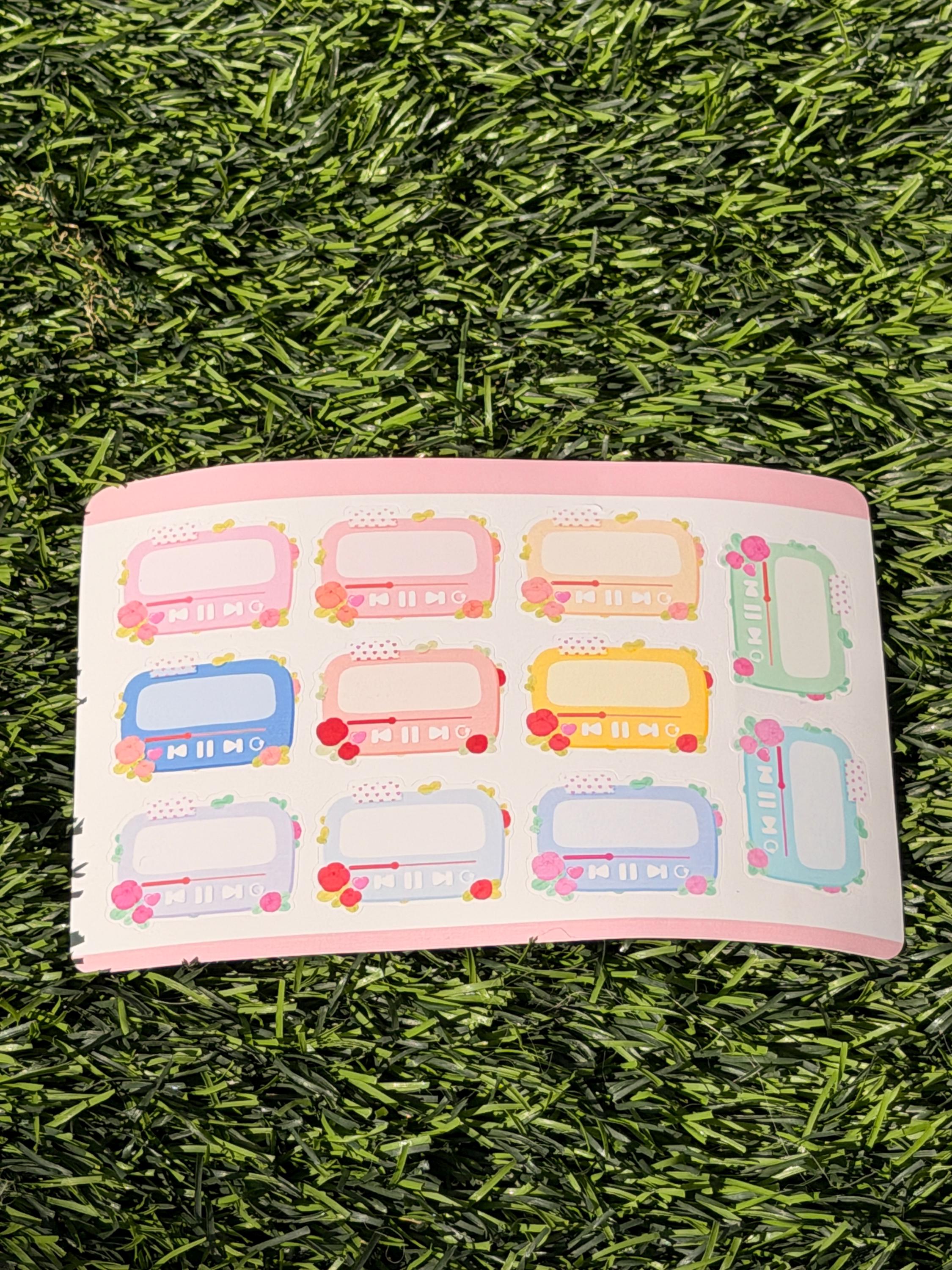 Emotis | Termin | Musik | Scrapbooking | Planer | Aufkleberbogen | Kiss Cut