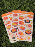 Salmon Love | Scrapbooking | Planner | Sticker Sheet | Kiss Cut