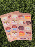 Tofu Pals | Scrapbooking | Planner | Sticker Sheet | Kiss Cut