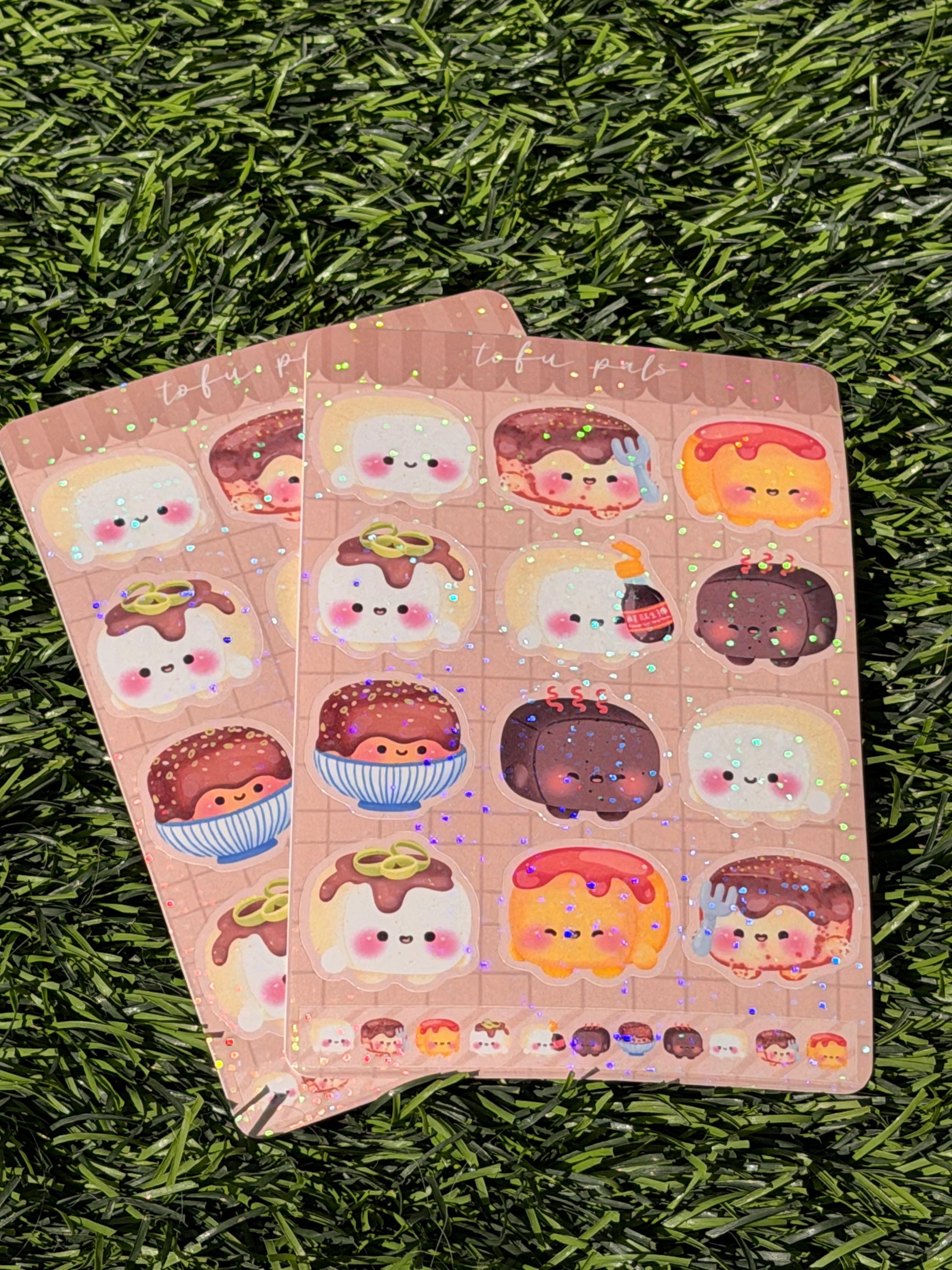 Tofu Pals | Scrapbooking | Planner | Sticker Sheet | Kiss Cut