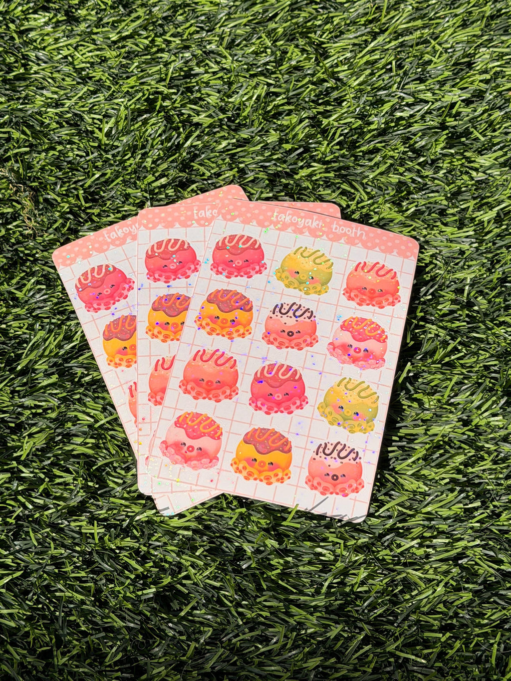 Takoyaki Booth | Scrapbooking | Planner | Sticker Sheet | Kiss Cut