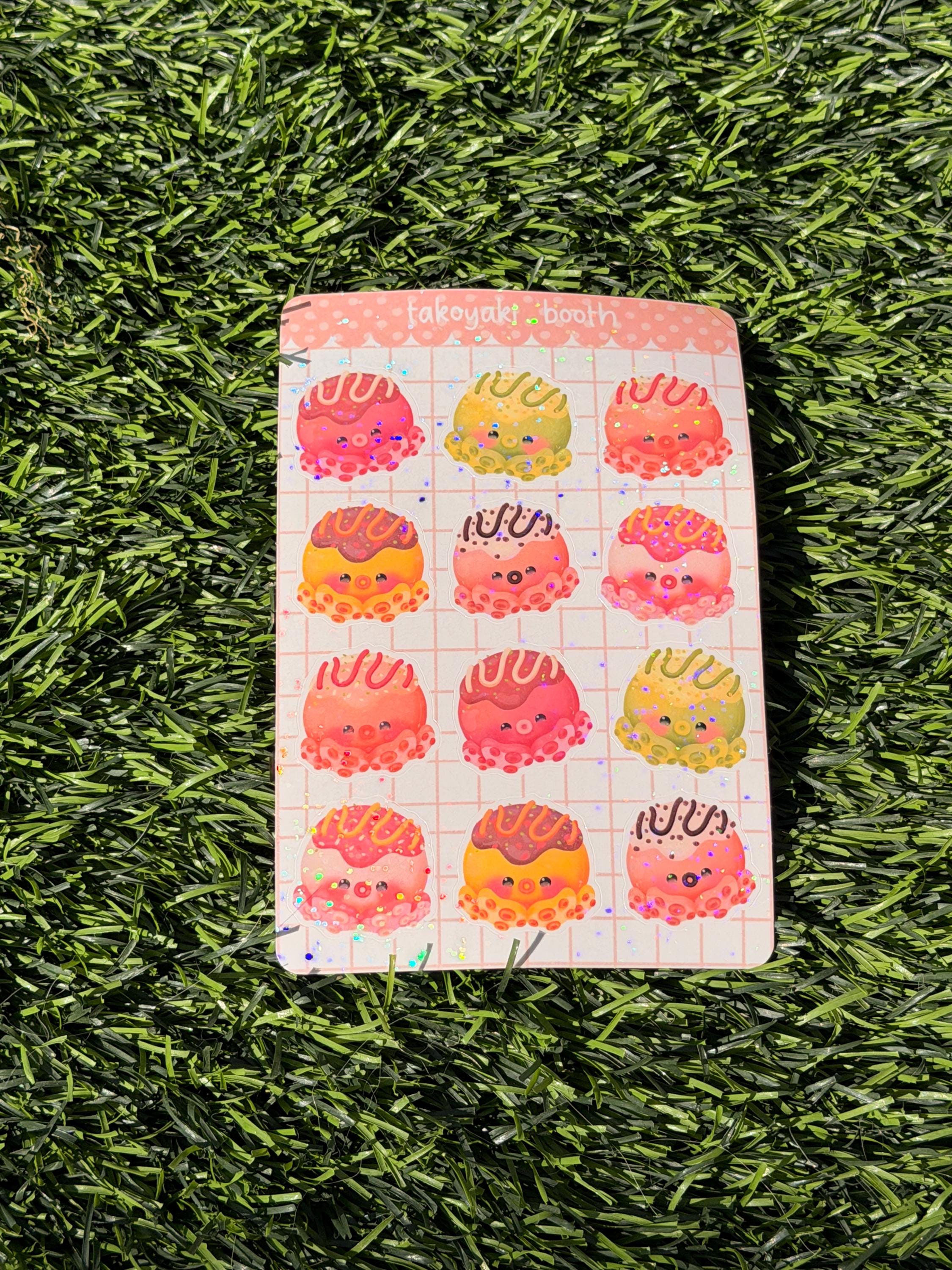 Takoyaki Booth | Scrapbooking | Planner | Sticker Sheet | Kiss Cut