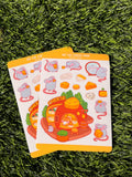 Fette Katze Käseladen | Scrapbooking | Stickerbogen | Kiss Cut