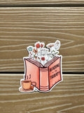 Reading is my Therapy  | Die Cut Sticker | Waterproof