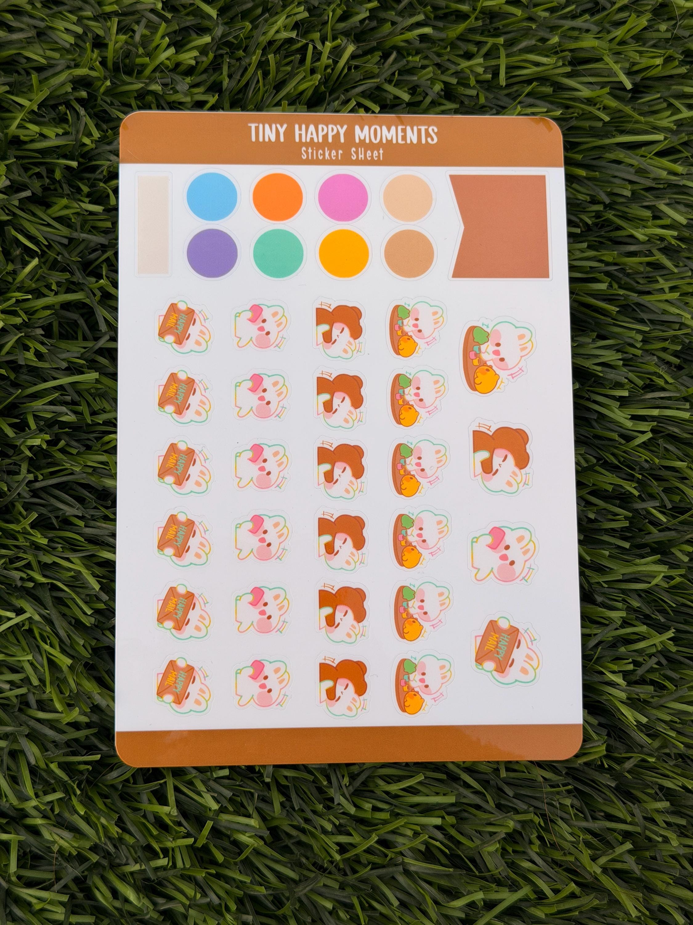 Kleine Glücksmomente | Scrapbooking | Stickerbogen | Konturschnitt