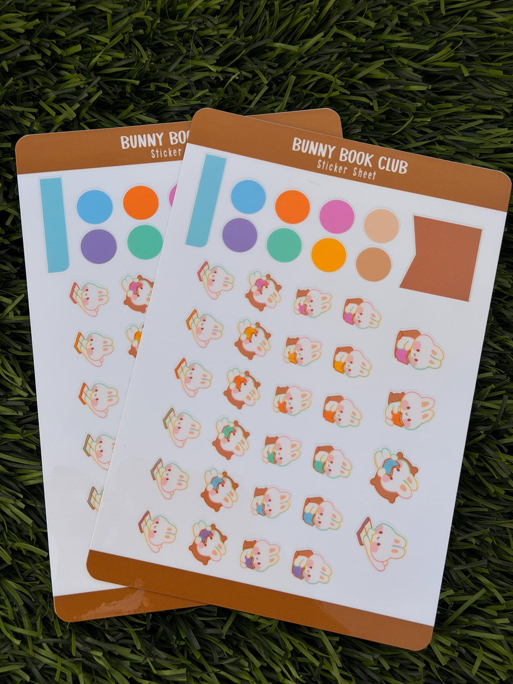 Bunny Book Club | Scrapbooking | Sticker Sheet | Kiss Cut