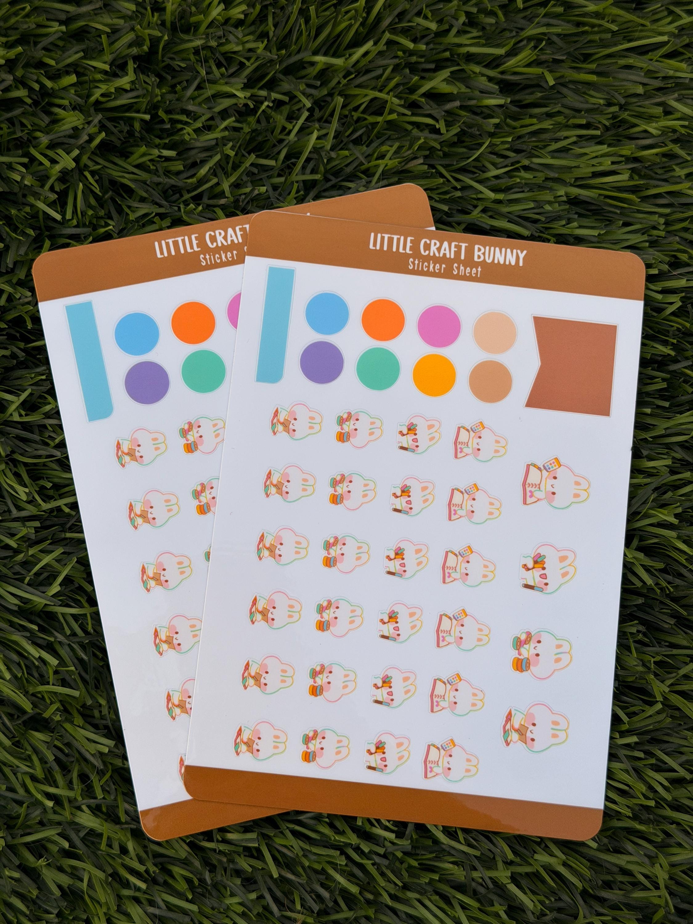 Kleiner Bastel-Hase | Scrapbooking | Stickerbogen | Kiss Cut