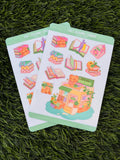 Soft Reading Corner | Scrapbooking | Sticker Sheet | Kiss Cut