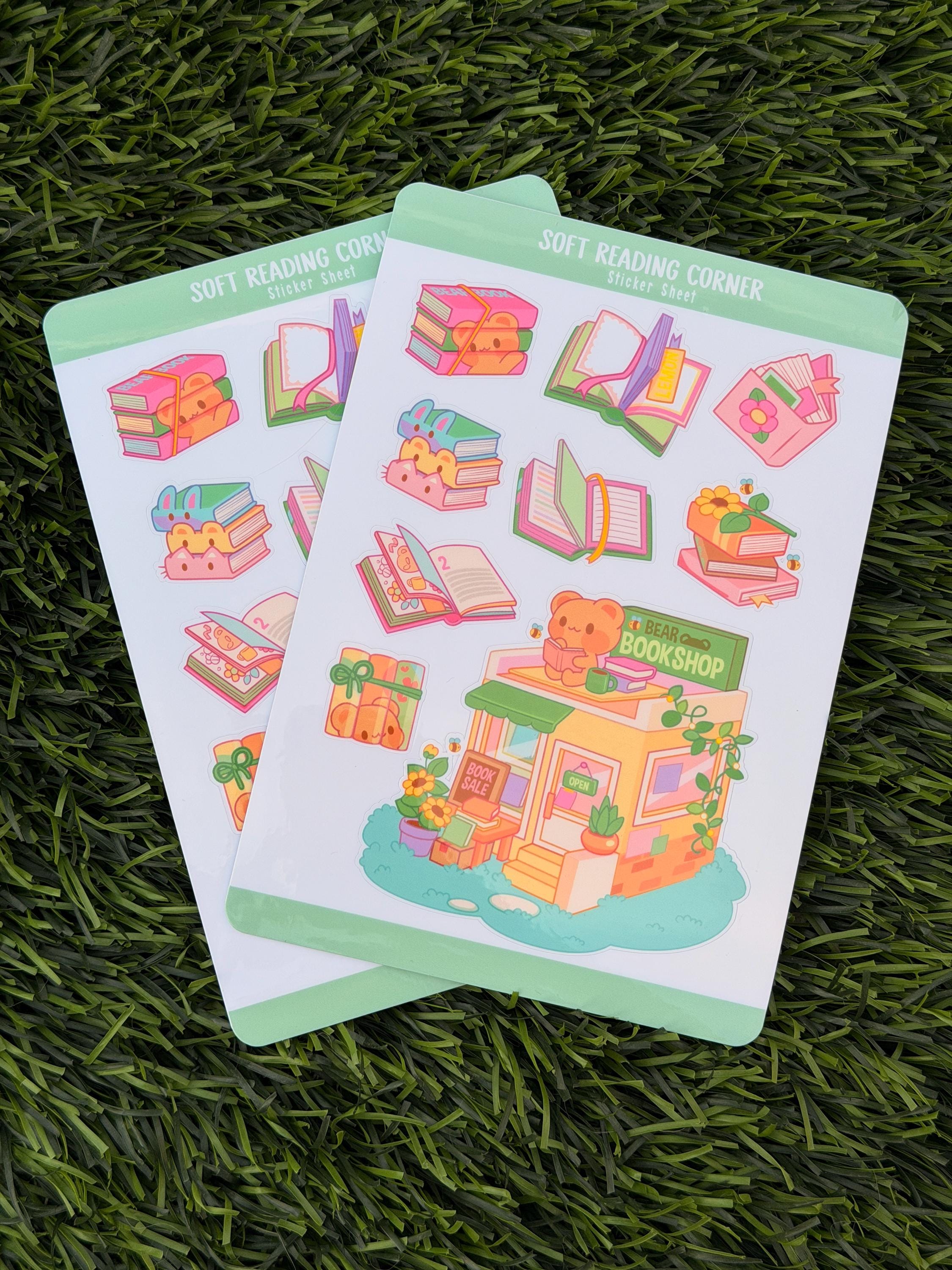 Soft Reading Corner | Scrapbooking | Sticker Sheet | Kiss Cut