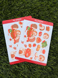 Igel Herbst | Scrapbooking | Stickerbogen | Konturschnitt