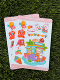 BUn Bun & Eiscreme-Laden | Scrapbooking | Stickerbogen | Kiss Cut