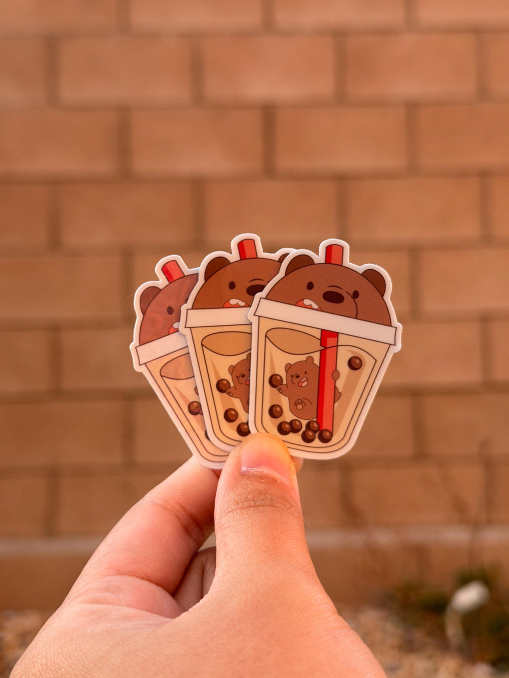 Kawaii Boba Bears Sticker Pack | Die Cut Sticker