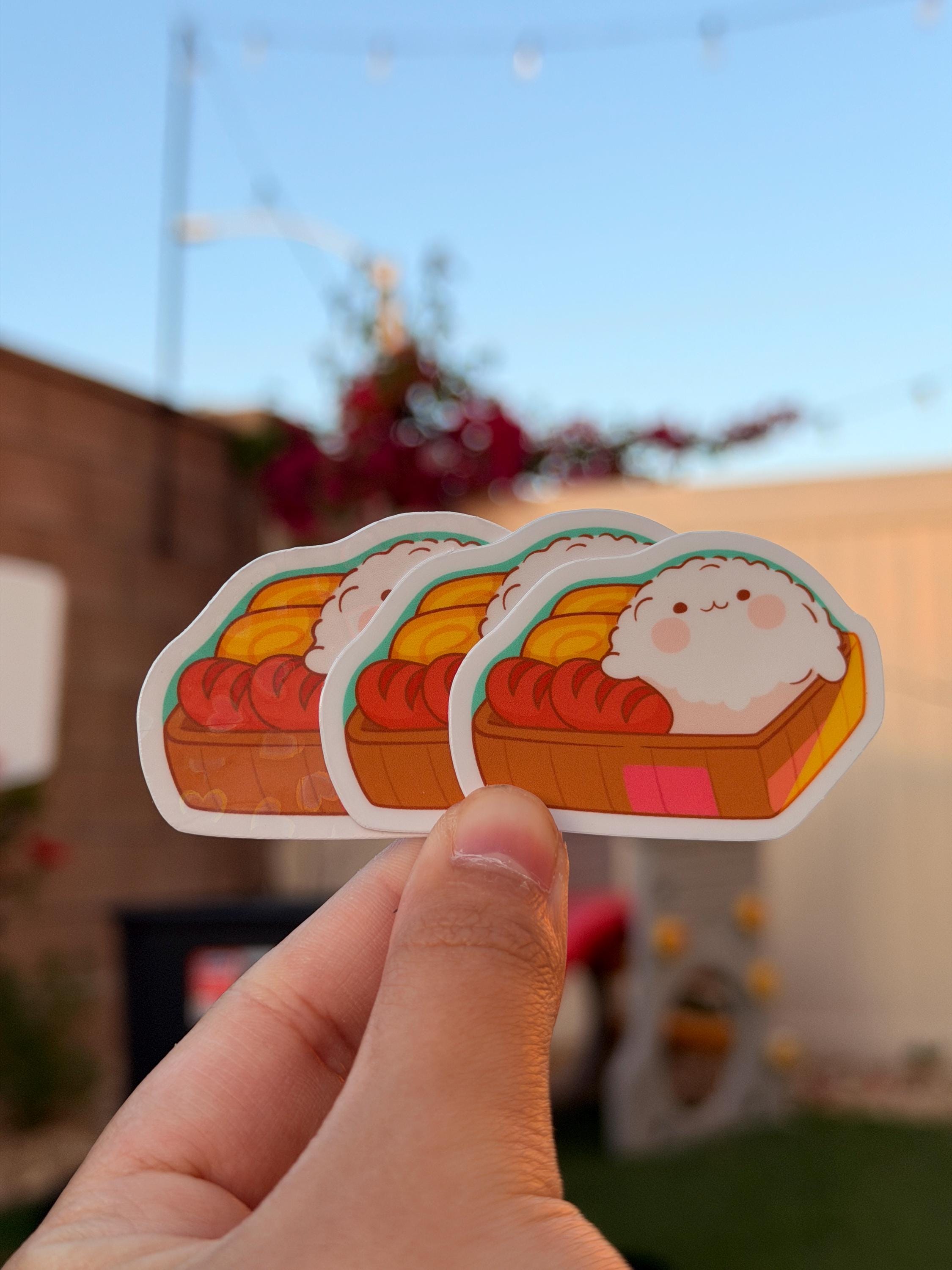 Paquete de pegatinas de arroz Kawaii | Pegatina troquelada