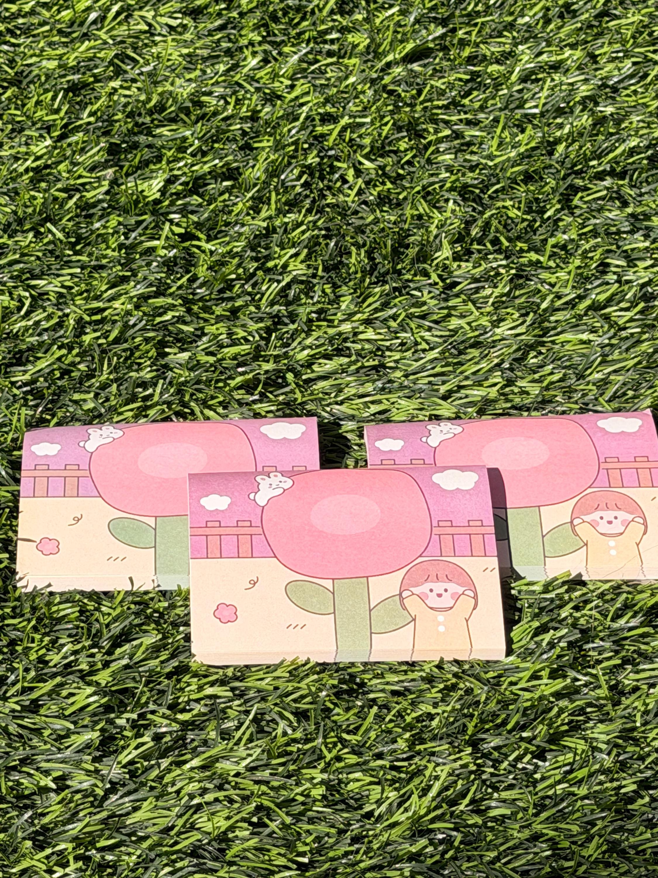 Kawaii Flower Girl Sticky Notes