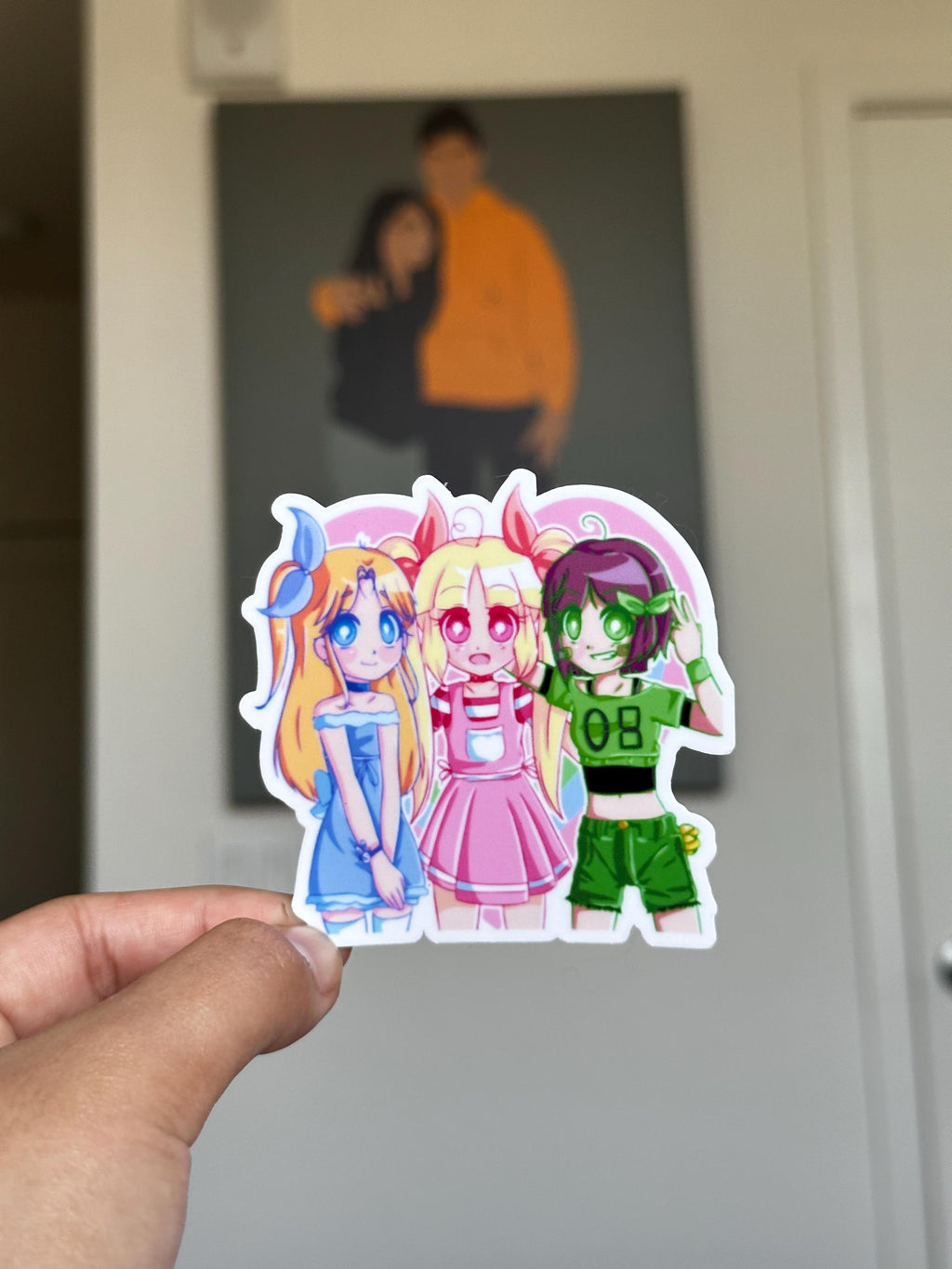 Chibi Cartoon Superhero Girls Trio | Die Cut Sticker | Waterproof